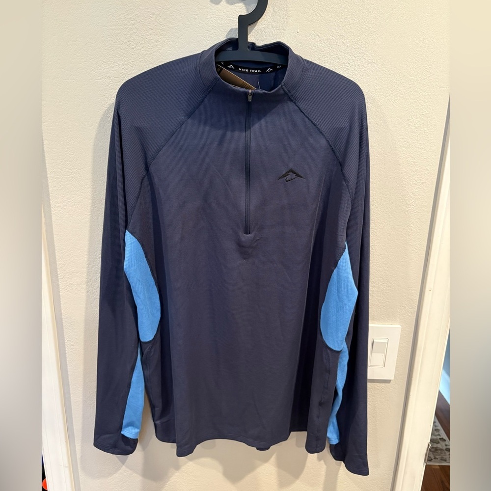 Nike Trail Men's Dri-FIT 1/2-Zip Mid-Layer Top Size Large FV9994-437 NWT $$85